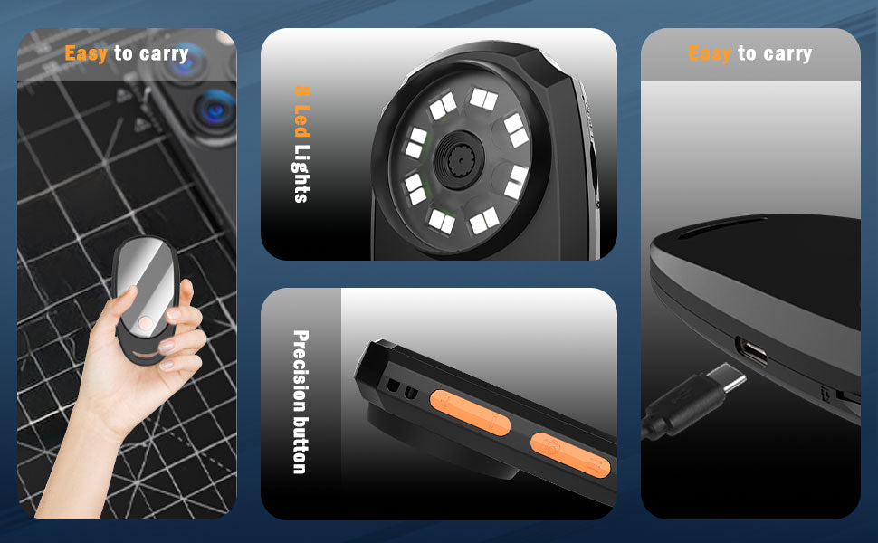 Handheld Portable Digital Microscope HD 2 megapixels Magnifying Glass 2.0 Inch Screen 500X Magnification For Reading, Plant Observation Coin Jewelry Identification Etc.