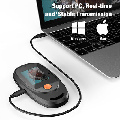 Handheld Portable Digital Microscope HD 2 megapixels Magnifying Glass 2.0 Inch Screen 500X Magnification For Reading, Plant Observation Coin Jewelry Identification Etc.