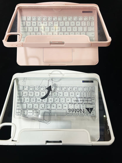 iPad Keyboard Tablet Case Suitable For iPad Pro 13inch 2024 / Air6 / iPad Pro 11/ iPad 7/8/9、ipad Air 13-Inch 2025 All In One Trackpad Magic Keyboard 360° Rotation Tablet Cover