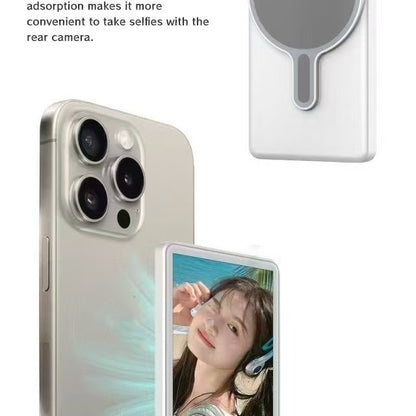 Smartphone Selfie Monitor Screen Magnetic Using Phone Rear Camera For Selfie Vlog Live Stream Portable Travel