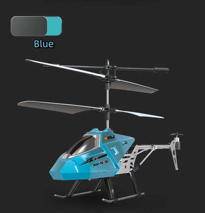 Small Helicopter Unmanned Aerial Vehicle Remote Control Aircraft Drop Resistant Induction Aircraft Model With Lights And Height-Adjustable Remote-controlled Airplane Can Hover Steady