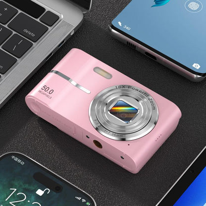 HD 50MP Digital Camera 1080P Student Pocket Camera Support AF Autofocus 16X Zoom 2.4 Inch Retro Portable Compact Small Video Cam.[Free 32GB memory card]