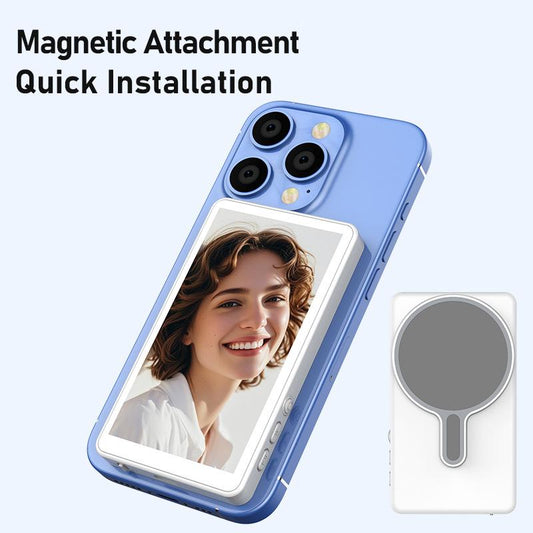 Smartphone Selfie Monitor Screen Magnetic Using Phone Rear Camera For Selfie Vlog Live Stream Portable Travel