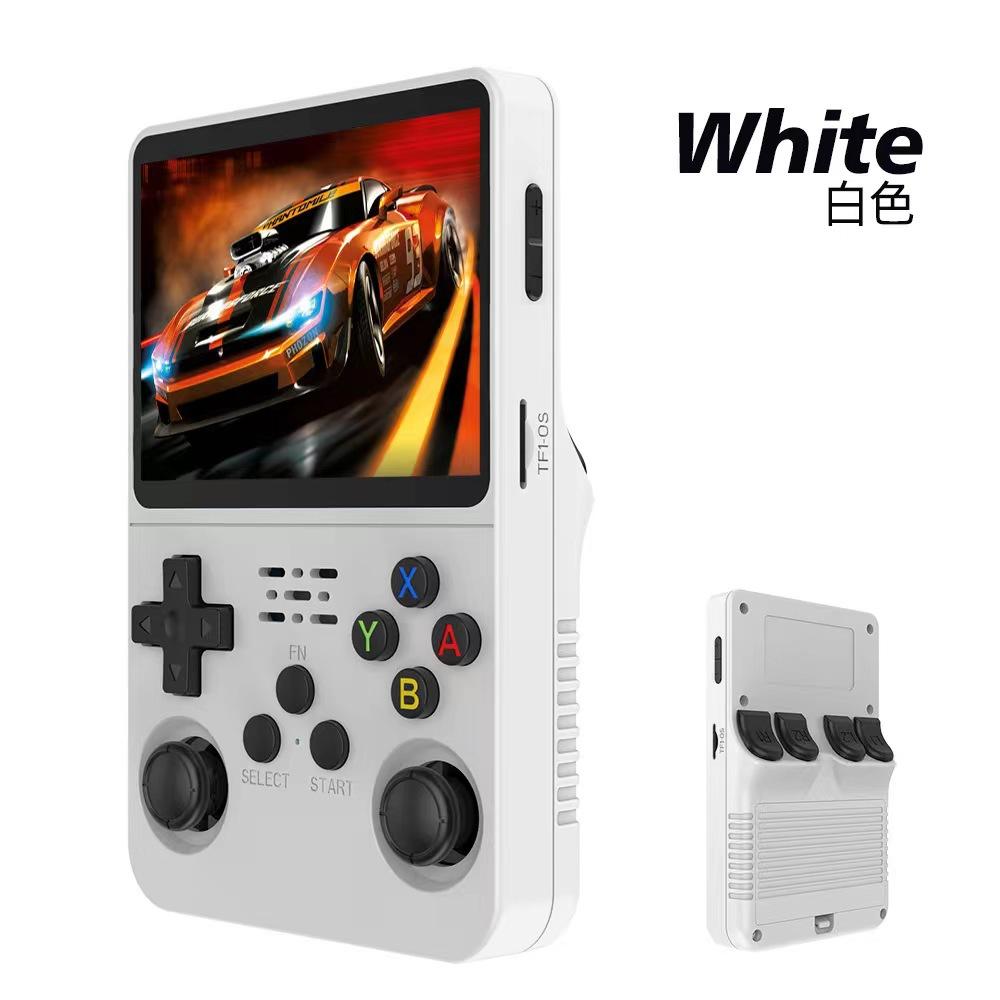 R36S retro handheld game console 3.5 inch HD IPS screen portable pocket video player 64GB games .(Give away a game console bag)