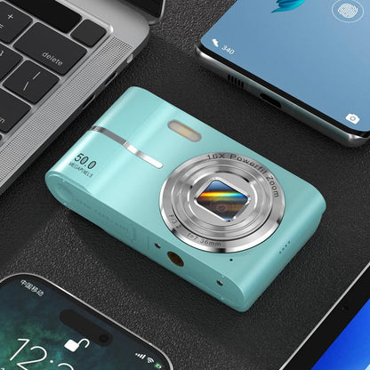HD 50MP Digital Camera 1080P Student Pocket Camera Support AF Autofocus 16X Zoom 2.4 Inch Retro Portable Compact Small Video Cam.[Free 32GB memory card]