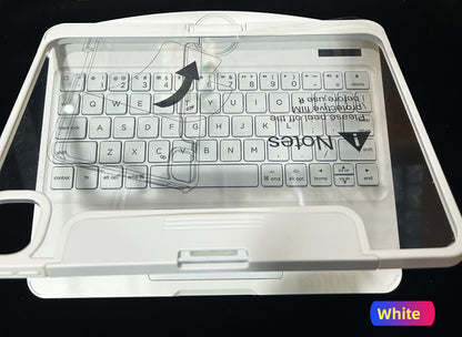 iPad Keyboard Tablet Case Suitable For iPad Pro 13inch 2024 / Air6 / iPad Pro 11/ iPad 7/8/9、ipad Air 13-Inch 2025 All In One Trackpad Magic Keyboard 360° Rotation Tablet Cover