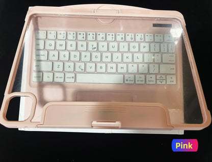 iPad Keyboard Tablet Case Suitable For iPad Pro 13inch 2024 / Air6 / iPad Pro 11/ iPad 7/8/9、ipad Air 13-Inch 2025 All In One Trackpad Magic Keyboard 360° Rotation Tablet Cover