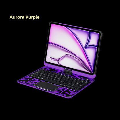 iPad Keyboard Tablet Case Suitable For iPad Pro 13inch 2024 / Air6 / iPad Pro 11/ iPad 7/8/9、ipad Air 13-Inch 2025 All In One Trackpad Magic Keyboard 360° Rotation Tablet Cover