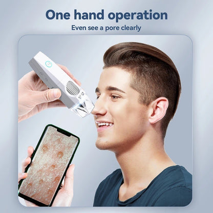 50X-1000X HD WiFi Digital Microscope Phone PC Connected Photo Video Taking Portable Electronic Microscope  for Skin Hair Jewelry Ancient Coins